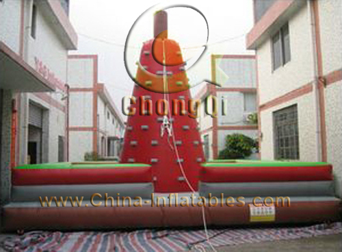 inflatable climbing wall game